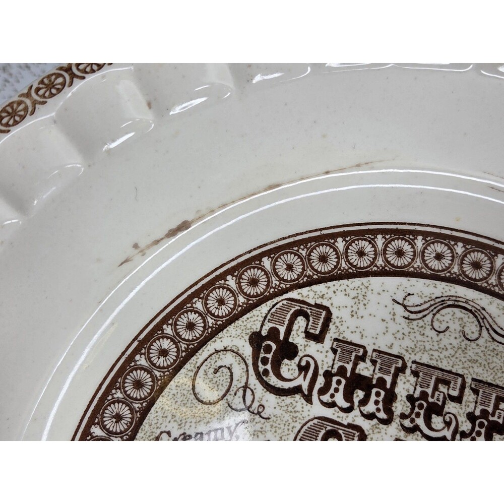 Vtg 1983 Royal China Jeannette 11" Cheese Cake Recipe Pie Plate/Baking Dish USA - Picture 2 of 12